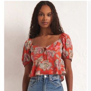 NWT Z Supply Renelle Tango Floral Top